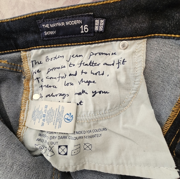 Boden Jean's Size 12R The Mayfair Modern Skinny - Picture 7 of 8